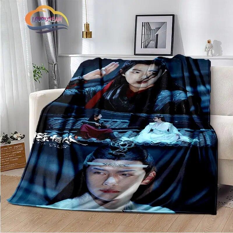 The Untamed Flannel Blankets Popular Tv Weiwuxian Blanket Portable Warm Blanket for Sofa Bed Soft Gifts Girls and Fans