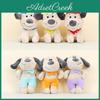 Colorful Plush Dog Keychain Short Fur Adorable Puppy Stuffed Animal For Gifts