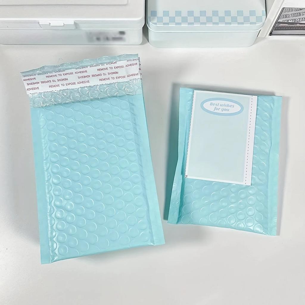 10pcs/30pcs/50pcs Light Blue Bubble Mailers Packaging For Small Business Shipping Envelopes, Packaging Bags