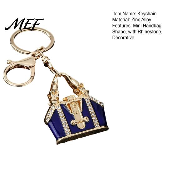 Bling Backpack Keychain Mini Handbag with Rhinestone, Zinc Alloy Pendant for Rhinestone Keys Handbags Backpacks, Lightweight Decorative Accessory