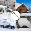33-дюймовая зимняя машина-снегоуборщик для автомобиля, выдвижная, скребок для льда, щетка для снега на лобовое стекло автомобиля, эргономичная ручка, съемная