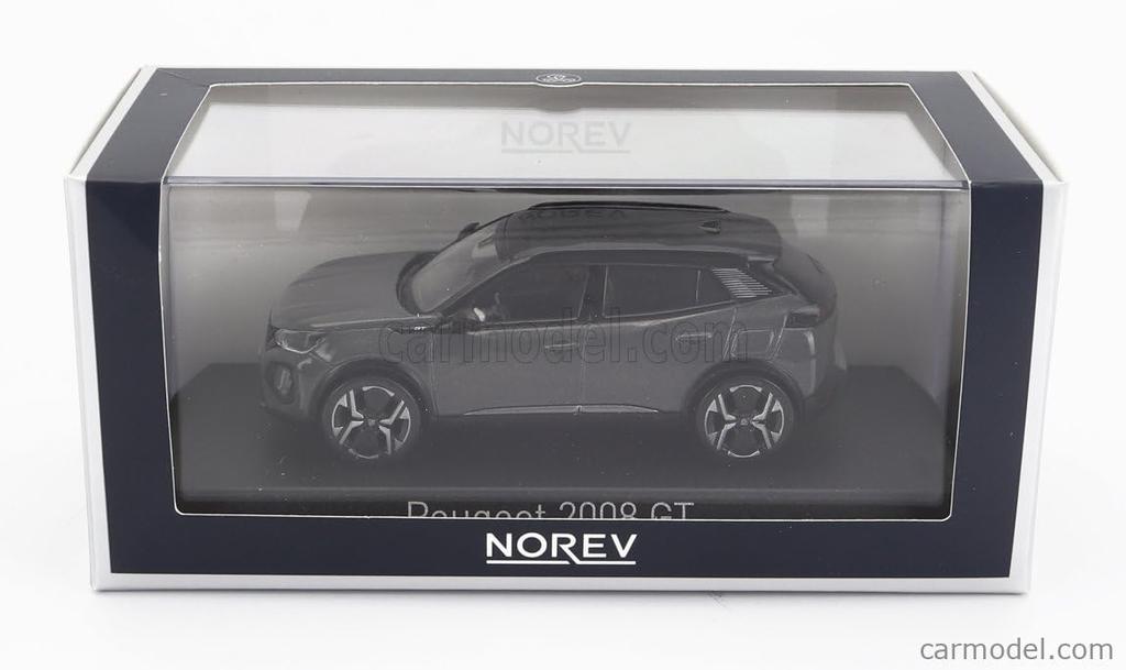 NOREV Peugeot 2008 GT 2024 (Gray) 1/43 Scale Diecast Model Car