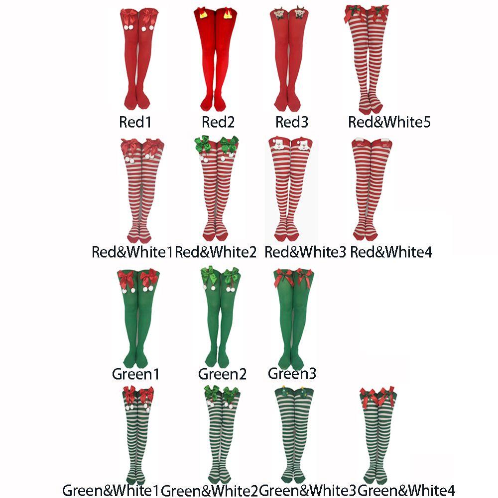 Bow Party Accessories Long tube Stockings Knee socks Christmas