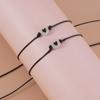 2pcs/Set Adjustable Couple Bracelet Hand Braided Wristband New Promise Bracelet  Anniversary Gift