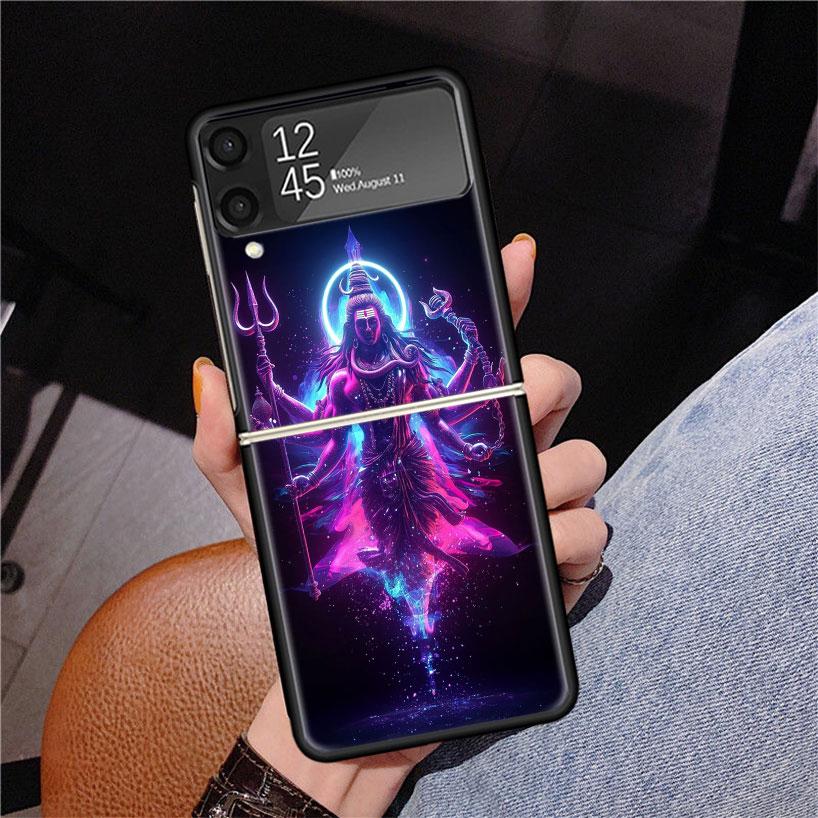 Lord Shiva Hindu God Buddha India Z Flip 7 Phnoe Case For Samsung Z Flip 6 5 4 3 5G Galaxy ZFlip7 ZFlip4 ZFlip5 ZFlip6 ZFlip3 Ph