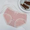 Sexy and Cute Women's Triangle Underwear Summer Comfortable and Breathable Printed Dots Star Dots Bow Ties and Ribbon Design
