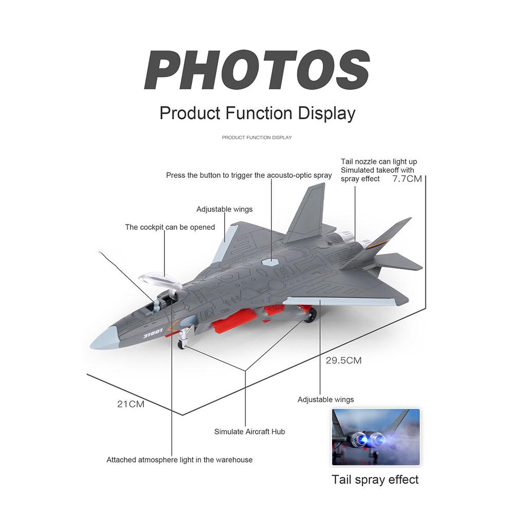 1/72 весы FC-31, игрушка-истребитель из сплава, модель литья под давлением, звук, свет, функция распыления, весы, игрушка-самолет для мальчиков, коллекция детских подарков, сувенир