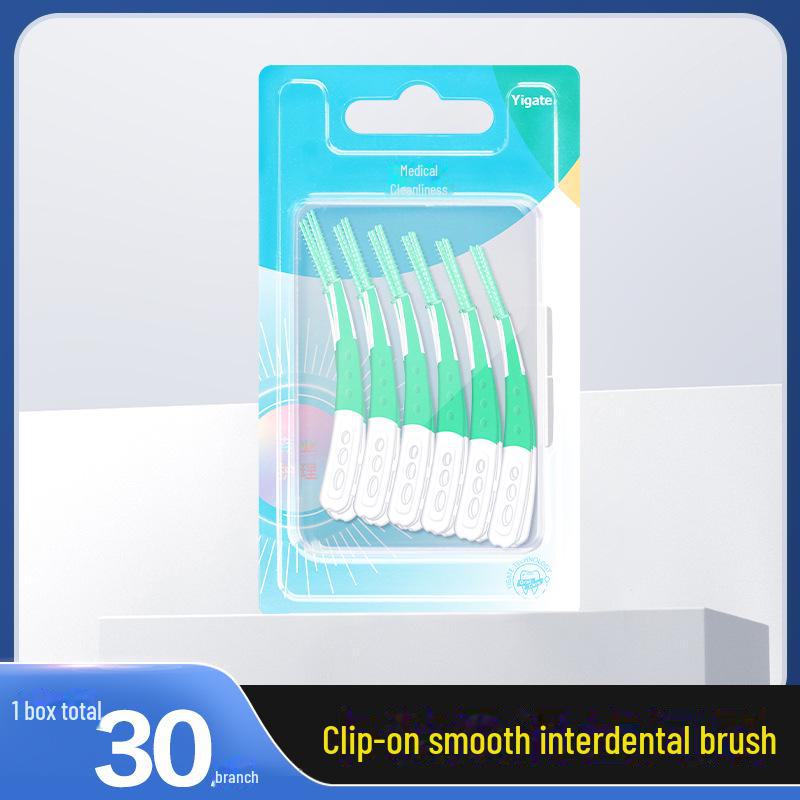 Портативная мягкая силиконовая щетка для чистки межзубных промежутков