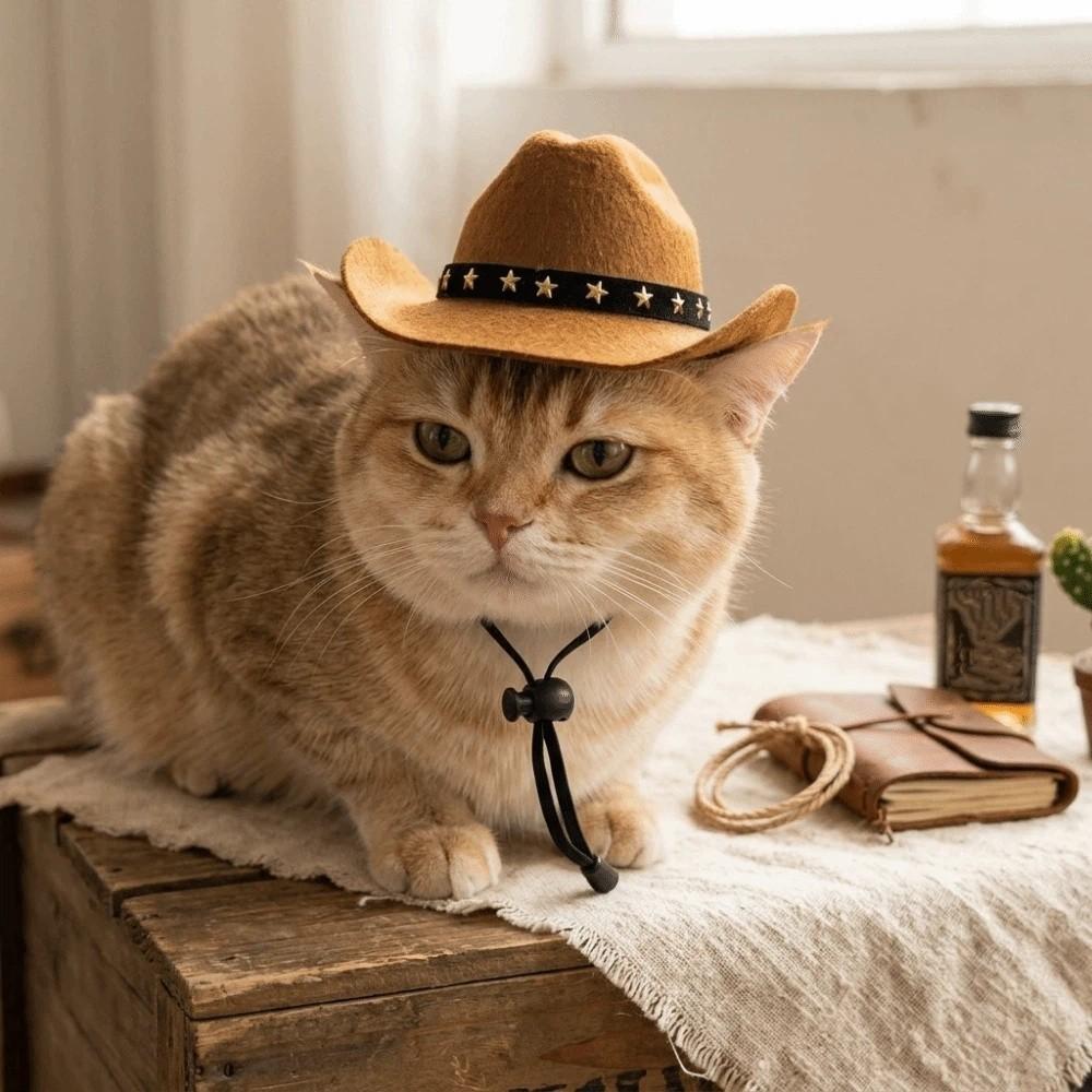 Denim Dog Cowboy Costumes Dress-Up Cats Costume Funny Pet Outfits Cat