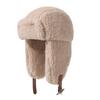 Унисекс Шапка-ушанка из толстого флиса: Теплая зимняя шапка, защищающая уши, для велоспорта и катания на лыжах на открытом воздухе