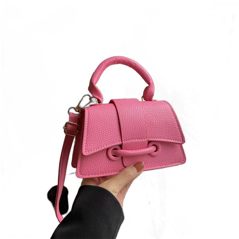 Portable Textured Small Bag, Premium Handbag, Women's 2025 New Mini Fashion Versatile Single Shoulder Messenger Small Square Bag
