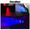 Universal Car Modified Carbon Fiber Tail Pipes With Red/Blue LED Flaming Luminous Car Exhaust Muffler Pipe 63-65mm