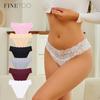 High Waist Lace Panties for Woman Comfort Cotton Briefs Sexy Lace Edge Lingerie Breathable Underwear
