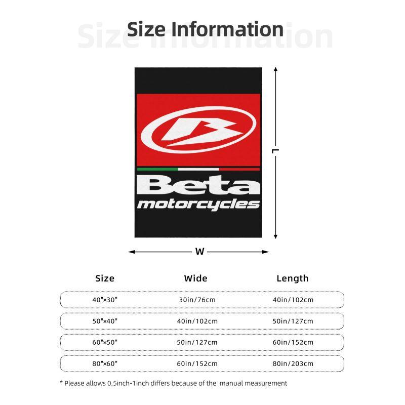 Пользовательские одеяла с логотипом гоночных мотоциклов Betas Теплое фланелевое покрывало для кровати, дивана, одеяла