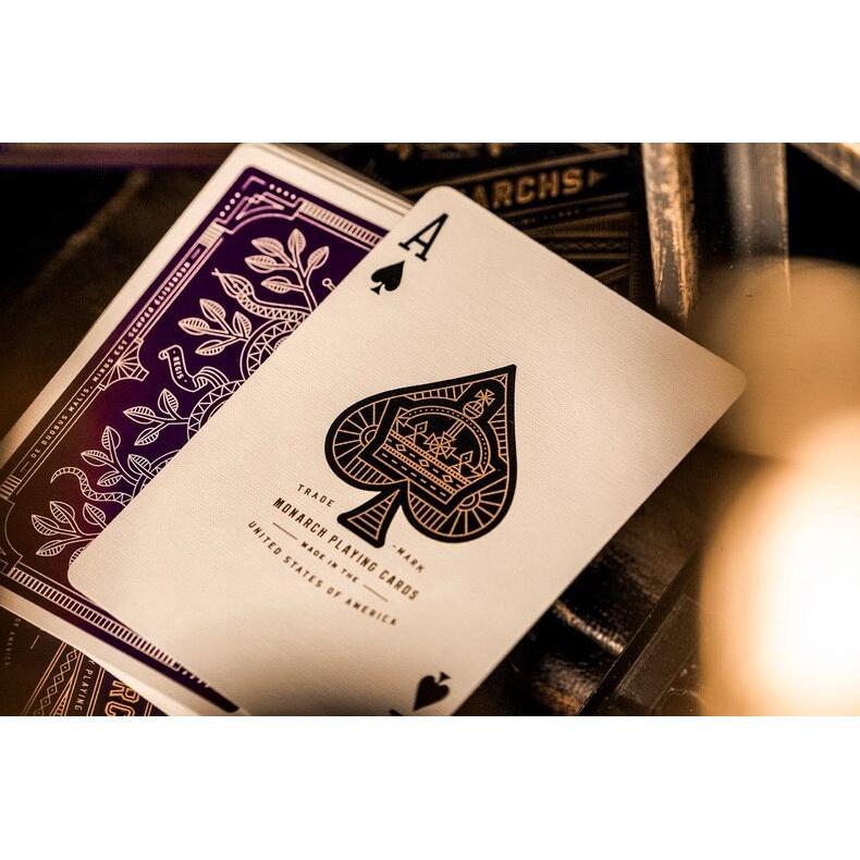 Игральные карты Theory11 Purple Monarch USPCC Bicycle Monarchs, колода, карточные игры, магические трюки