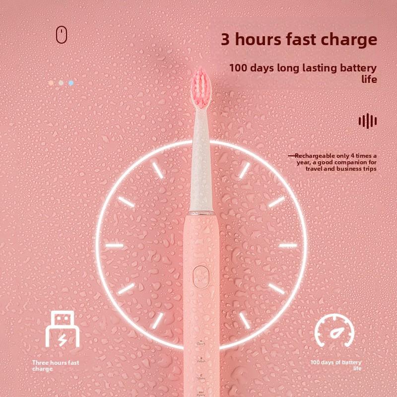 Взрослая USB зарядка звуковая зубная щетка третья передача электрическая мягкая щетина водонепроницаемая