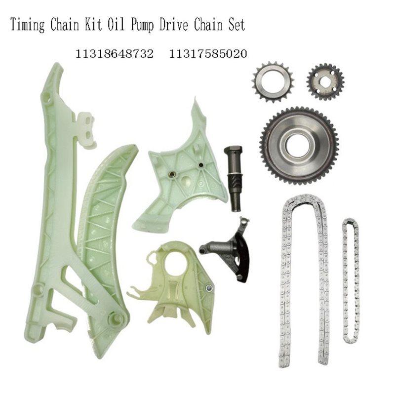 For BMW N20 N26 N52 N55 11318648732 Timing Chain Kit Oil Pump Drive Chain Set 11317585020