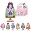 TOP TOY Disney Princess Mirror Secret Series Box of Gachapon Blind Box Soft Vinyl PVC Premium Birthday Christmas Gift for Girls [Assorted 6] Figures,