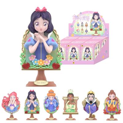 ЛУЧШАЯ ИГРУШКА Принцессы Диснея Зеркало Секретная Серия Коробка Гашапон Слепая Коробка Мягкий Винил ПВХ Премиум Подарок на День Рождения Рождество для Девочек [В Ассортименте 6] Фигурки,