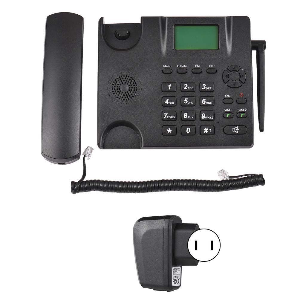 Fixed Phone Wireless GSM 850 900 1800 1900 Large Storage Capacity 3000mAh Battery Desk Phone with FM Radio MP3 Function