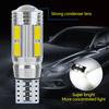 2Pcs T10 Car W5W 5730 10SMD Led Bulb Reverse Signal Light Reading Lamp 12V 6500K Auto Wedge Side License Plate Light Trunk Lamps