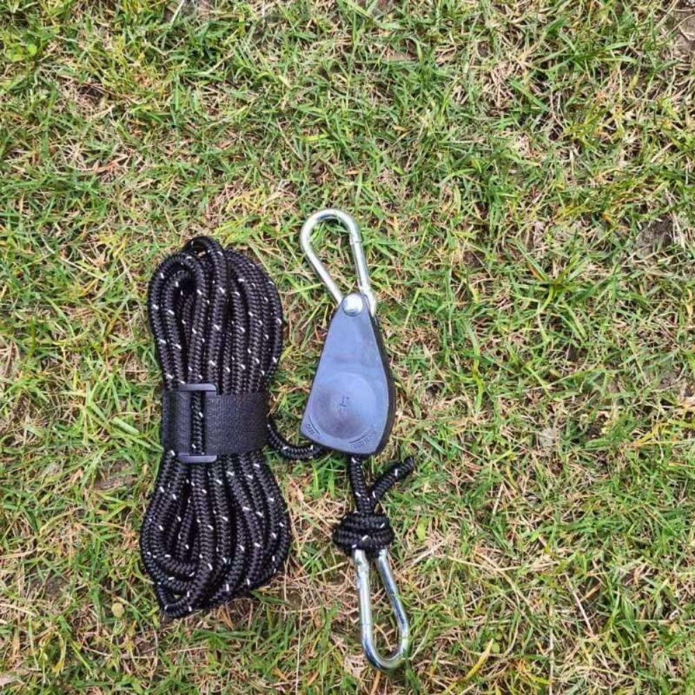 Multicolors Tightener Fastening Pulley Ratchet Hangers Reflective Canopy Buckle Rope Outdoor Tool