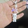 Fashion Heart Bow Shaped Key Ring Cartoon Animals Pendant Key Chain Cat Pendant Keychain  Gifts