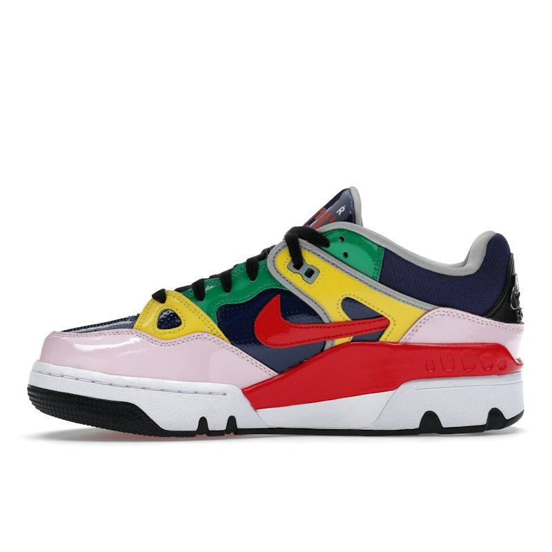 Nigo x Nike Air Force 3 Low SP Blue Void Унисекс Кроссовки Разноцветный Университетский-красный Тур-желтый HQ1458-400