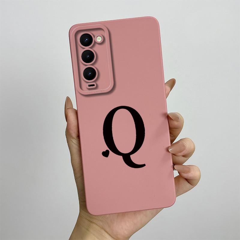 Чехол для Tecno Camon 18 Чехол для телефона Tecno Camon 18P Camon 18T CH6 CH7n Милые Заглавные Буквы Квадратный Силиконовый Ударопрочный Задний Чехол