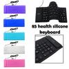85 Key Enghlish Layout Wire USB Interface Silicon Rubber PC Folding Keyboard Teclado Waterproof Computer Laptop