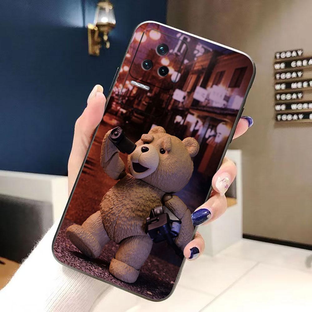 Милый Чехол-Телефон с Плюшевыми Мишками Для Redmi K60 K40 Gaming K30 13C 12C 12 10 10C 9T 9C 9A 9 8 7 6 A1 A2 Силиконовый Чехол Funda Обложка