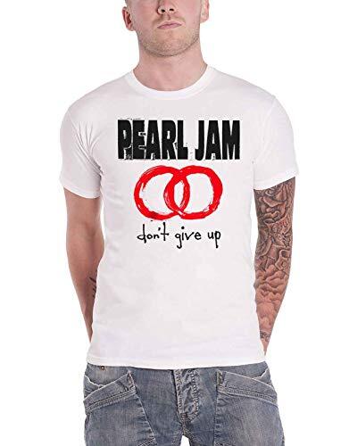 Pearl Jam Don't Give Up Men T-Shirt White M, 100% Cotton, Regular