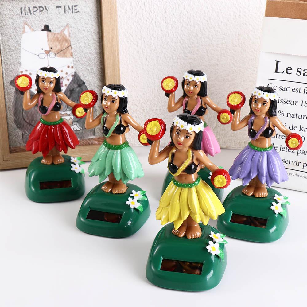 Girl Solar Powered Dancing Hula Girl Solar Swinging Doll Swinging Hawaiian Girl Shaking Head Doll