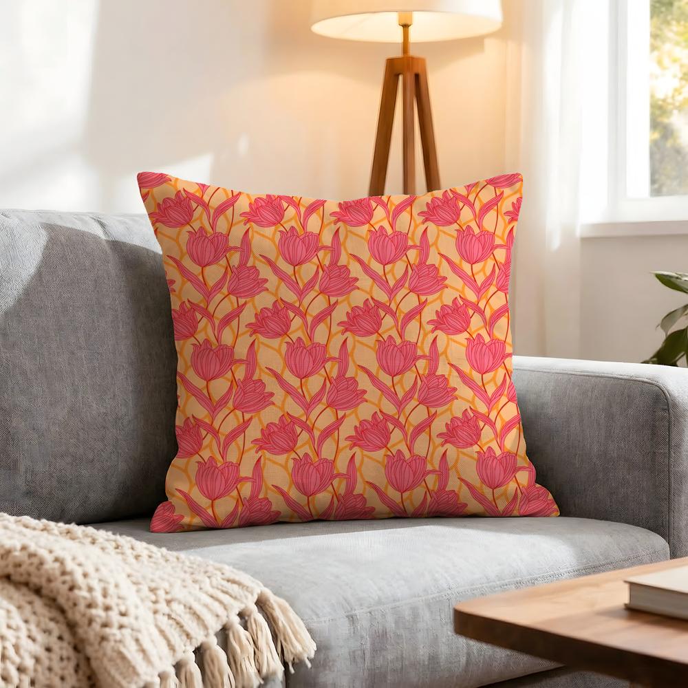 Pattern Poppy Pattern Cushion Cover Pcs Decorative Covers Soft Cushion Case for Sofa Couch Decor x x Pillowcases