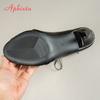 Aphixta Narrow Band Dec Women Peep Toe Ankle Boots 7cm High Heels Sexy Woman Shoes Lace Up Back Zipper Sandals Boot Ladies Shoes