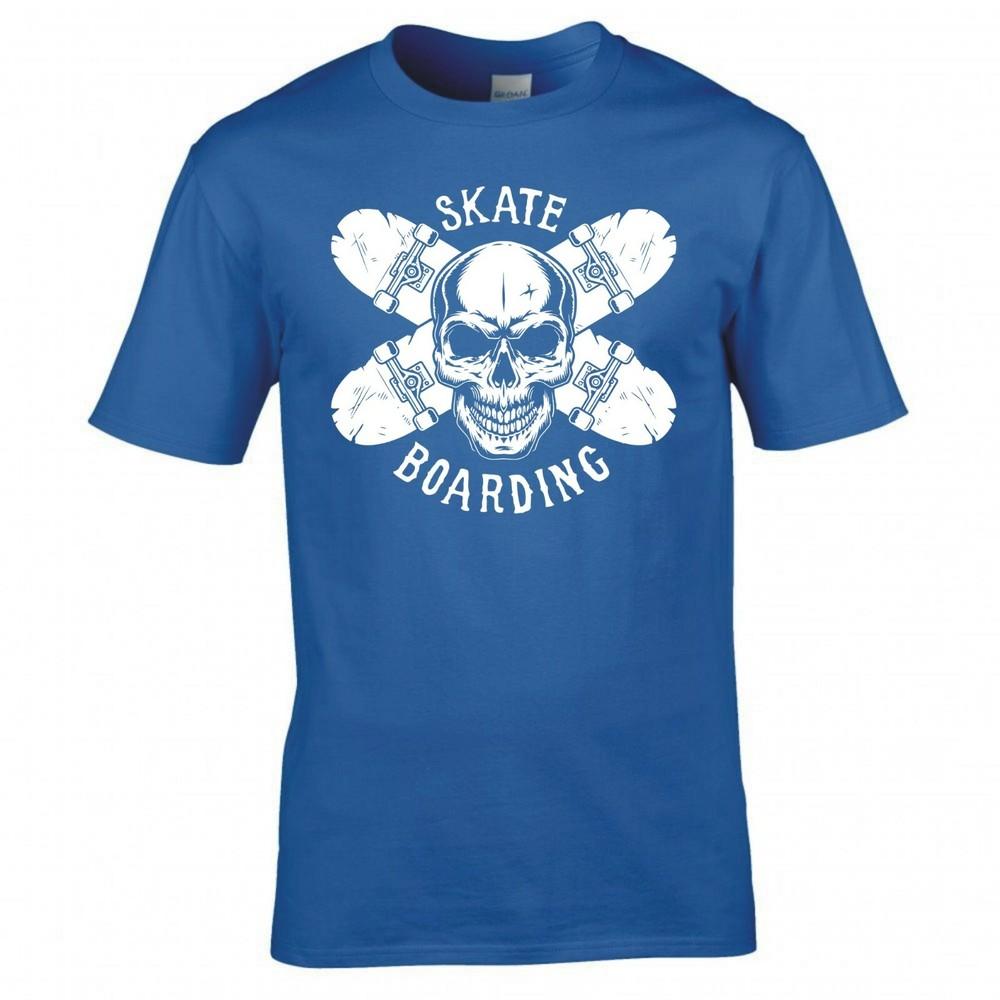 Skateboarding Skull And Cross Boards Tshirt