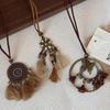 Богемное кофейное винтажное ожерелье с кисточкой, этническая подвеска-бабочка, цепочка для свитера 2025.