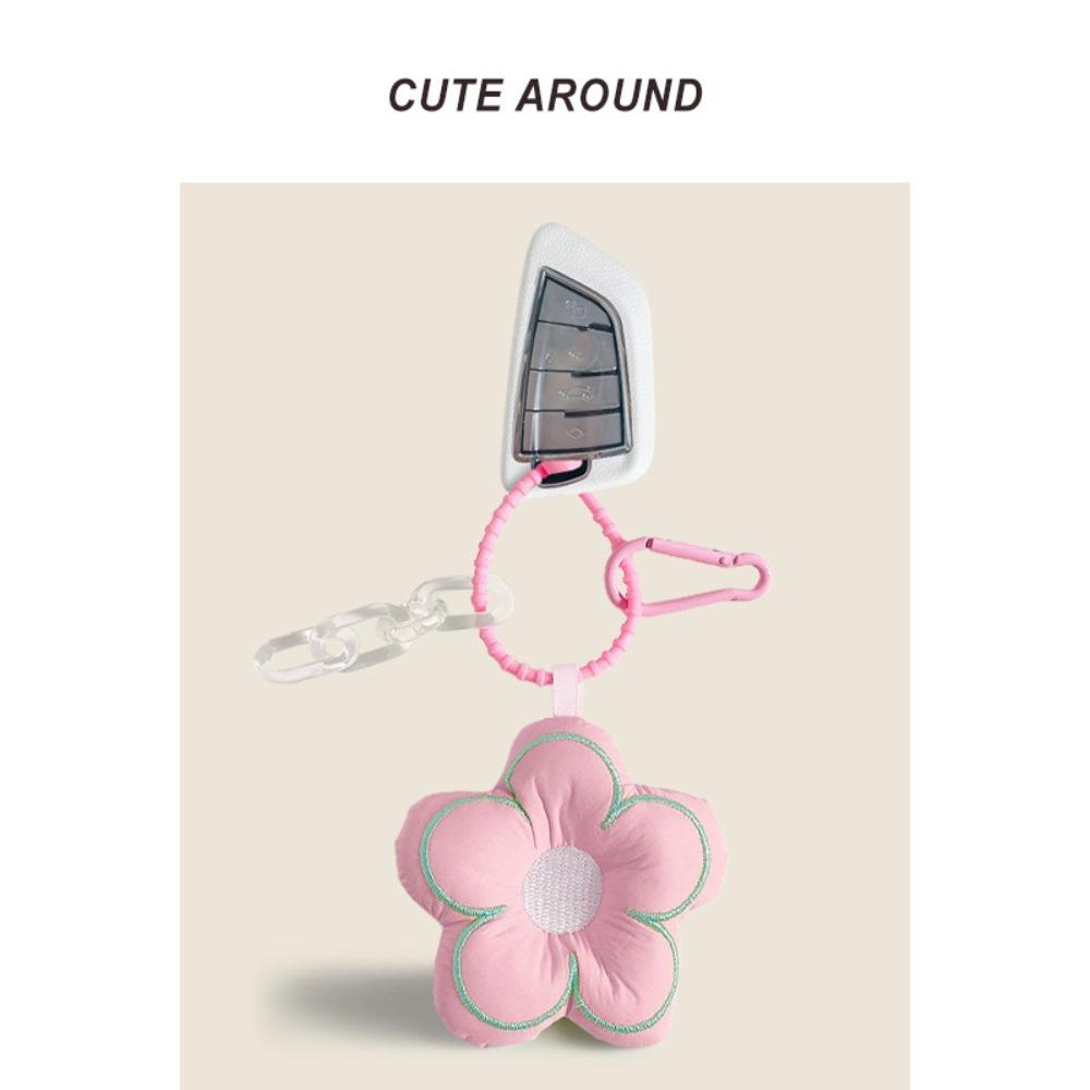 Украшения для сумки Цветы Брелок Мягкий Хлопок Цветок Подвеска для сумки Креативный Цветочный Брелок