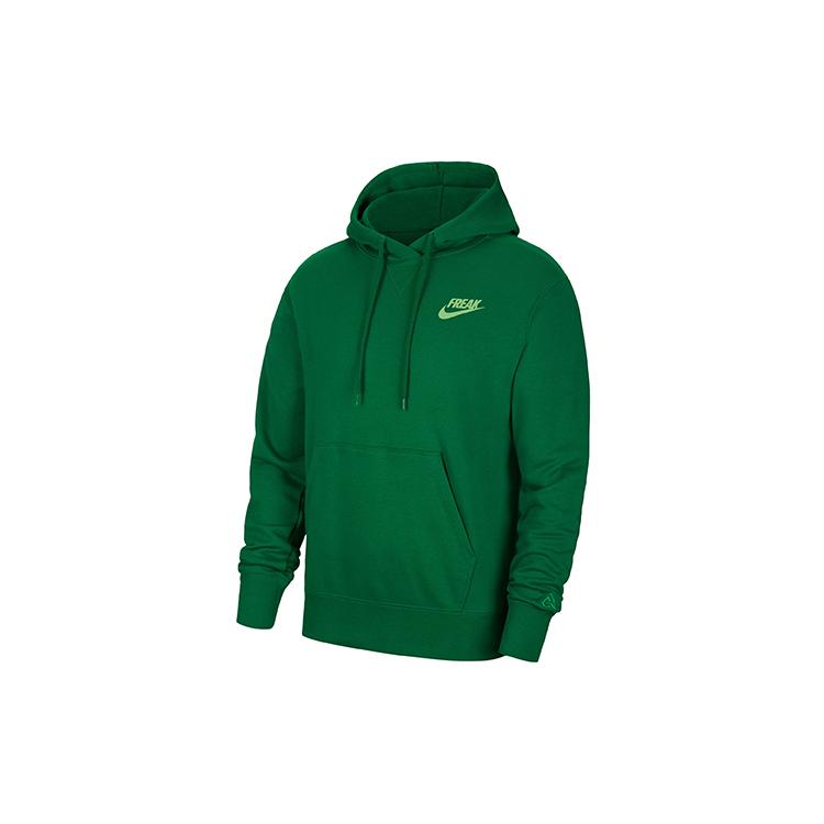 Nike Толстовки Мужские Сосново-зеленые С капюшоном Умеренные Обычные CZ0440-302