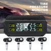 Solar Tire Pressure Monitoring System High Precision Digital TPMS LCD Display Digital Tire Pressure Sensor Security Alarm 400mAh