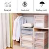 Plastic Household Transparent Stackable Drawer Storage Box Desktop Cabinet Closet Organizer Wardrobe Home Storage Organization