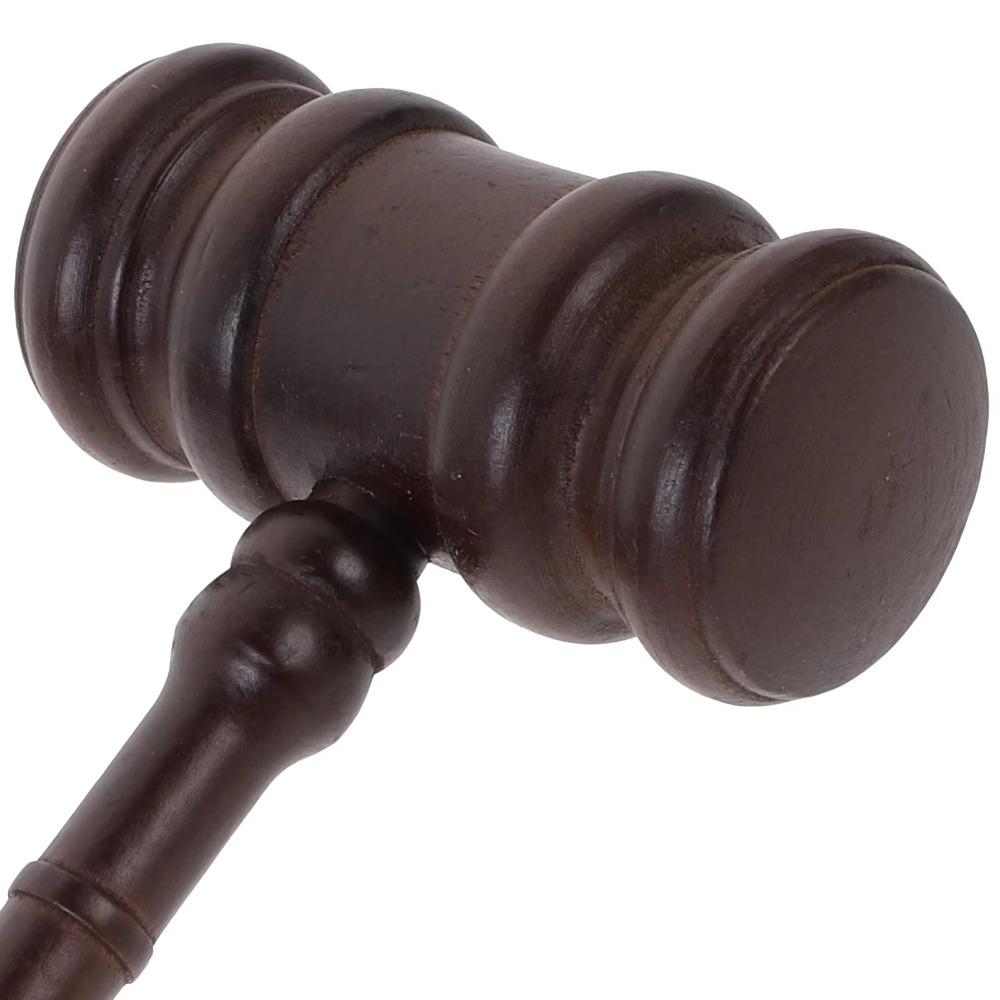 Durable Base Costume Sound Block Wood Gavel Lobster Hammer Simple Design Judge Hammer  Court
