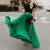 Skirt Women Solid Color Large Hem A-Line Long Skirt Work Leisure Skirt Streetwear