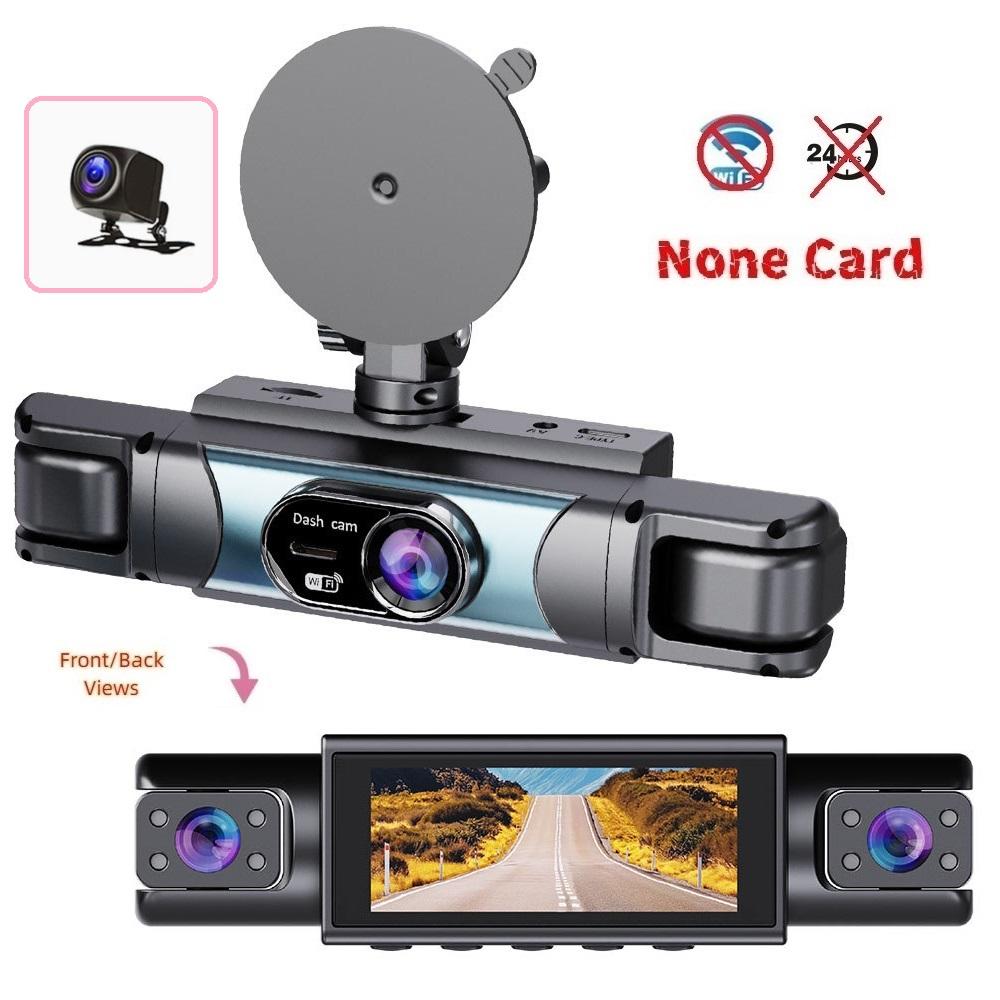 4-канальная 360° видеорегистратор, FHD 1080P, приложение WiFi, 4 объектива камеры, видеорегистратор для автомобилей с камерой заднего вида