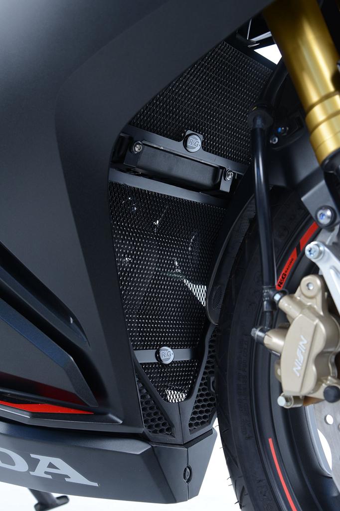 Downpipe Grill for CBR250RR R&G Guard, Black, (2017-), RG-DG0024BK