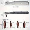 Двухсторонний многофункциональный, ультратонкий мини-ключ с трещоткой 1/4 дюйма, головка отвертки, отвертка с положительным и отрицательным храповым механизмом, угловой магнитный ключ