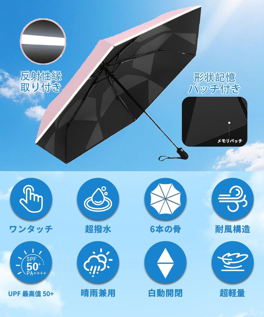 Складной зонт с отражающим УФ-тепловым слоем, автоматический, подходит для защиты от дождя или УФ-лучей для поездок на работу и идеальный подарок на день или унисекс 3-секундный