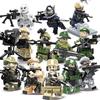 Puzzle Assembly Building Block Figurine, Doll Accessories, Swat Team Weapons 5 Display Boxes, Factory