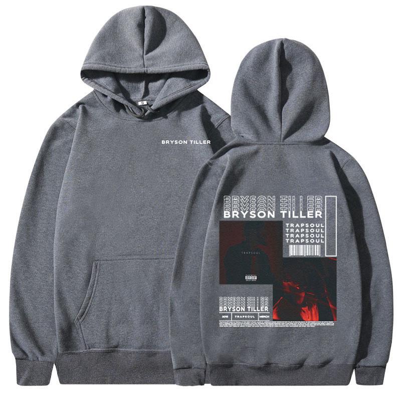 Rapper Bryson Tiller Trapsoul Music Album Hoodies Men Women Hip Hop Vintage Oversized Sweatshirts Casual Long Sleeve Pullovers