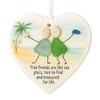 Sea Glass Art Friendship Ornament Handmade Sea Glass Christmas Tree Ornament TRUE Friends Are